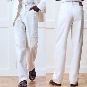 Todd Snyder Relaxed Selvedge Jean NWT Men 36x32 Distressed White $248
